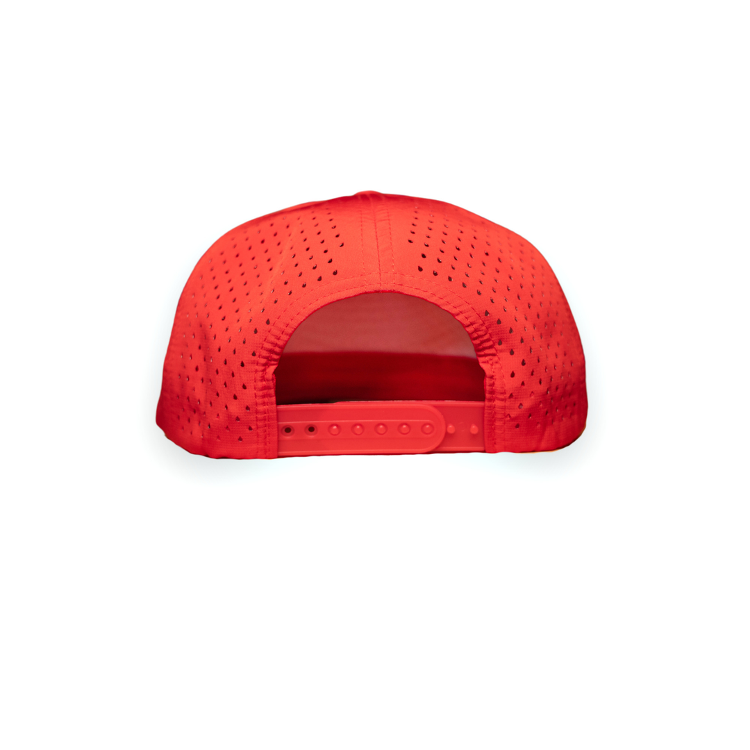 YSU Block Y Performance Snapback Hat (Red), view 3 by Youngstown Clothing Co.