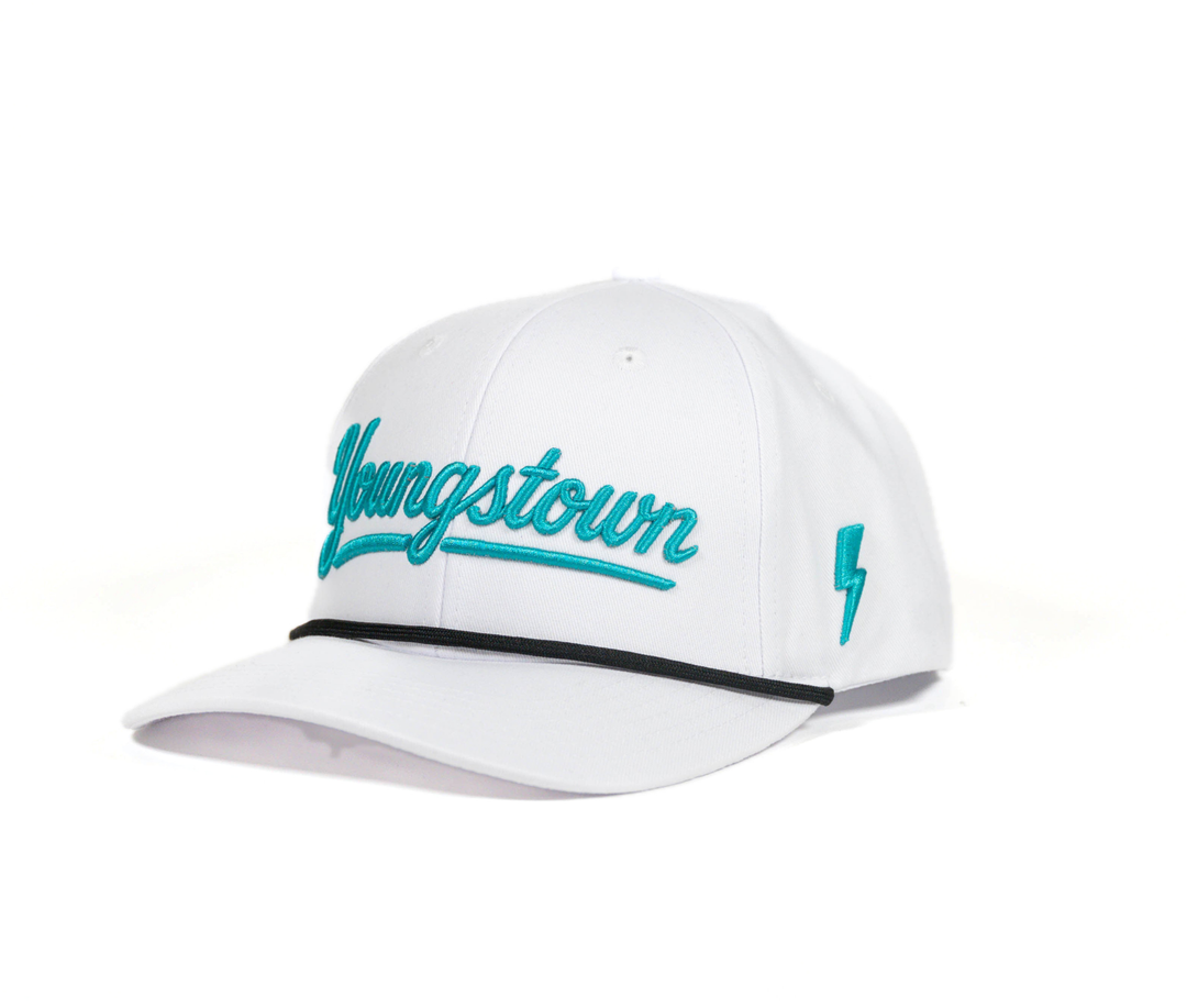 Script Youngstown Snapback hat, view 19 by Youngstown Clothing Co.