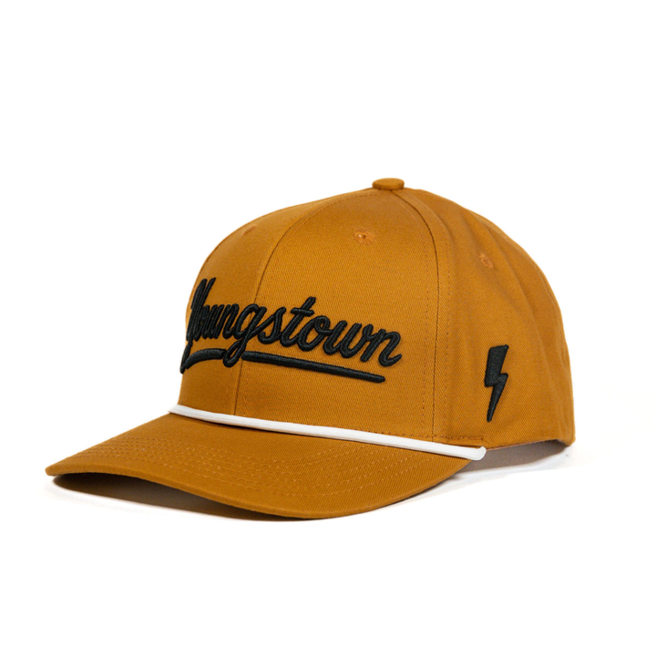 Script Youngstown Snapback hat, view 11 by Youngstown Clothing Co.