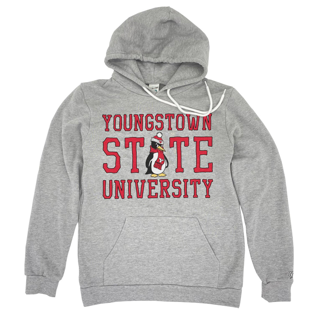 Rough YSU Hoodie in Heather Gray by Youngstown Clothing Co.