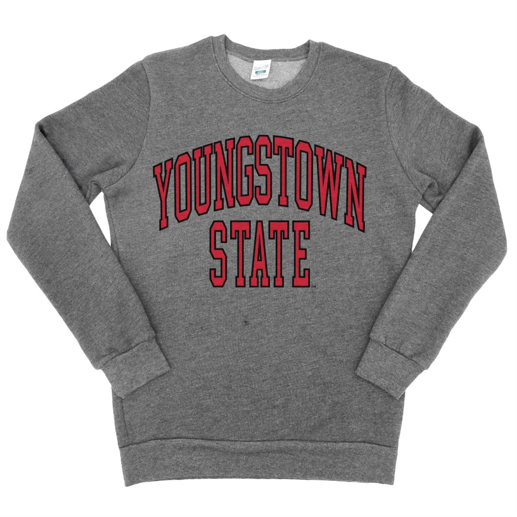 Youngstown State Arch Sweatshirt in Heather Vintage Gray by Youngstown Clothing Co.