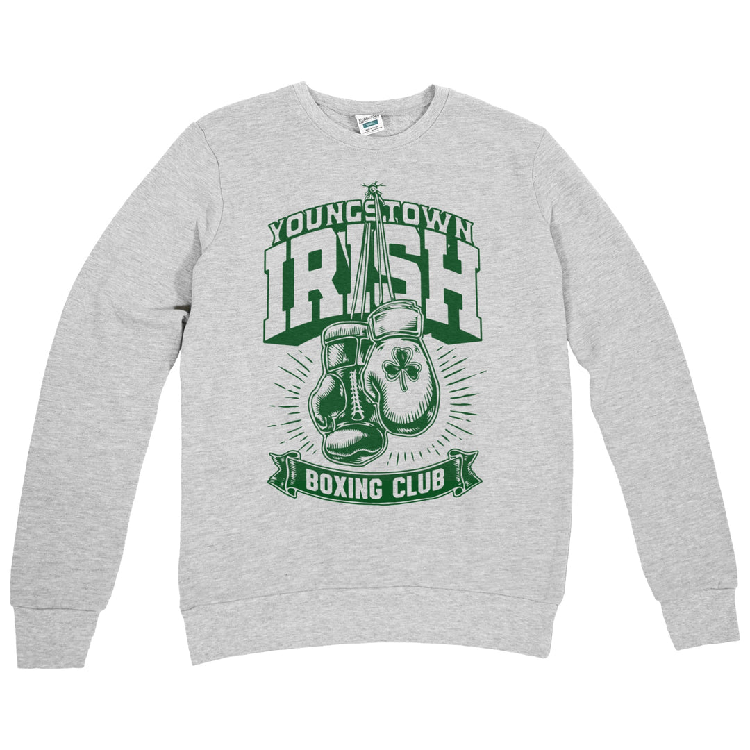 Youngstown Irish Boxing Club Sweatshirt in Heather Gray by Youngstown Clothing Co.