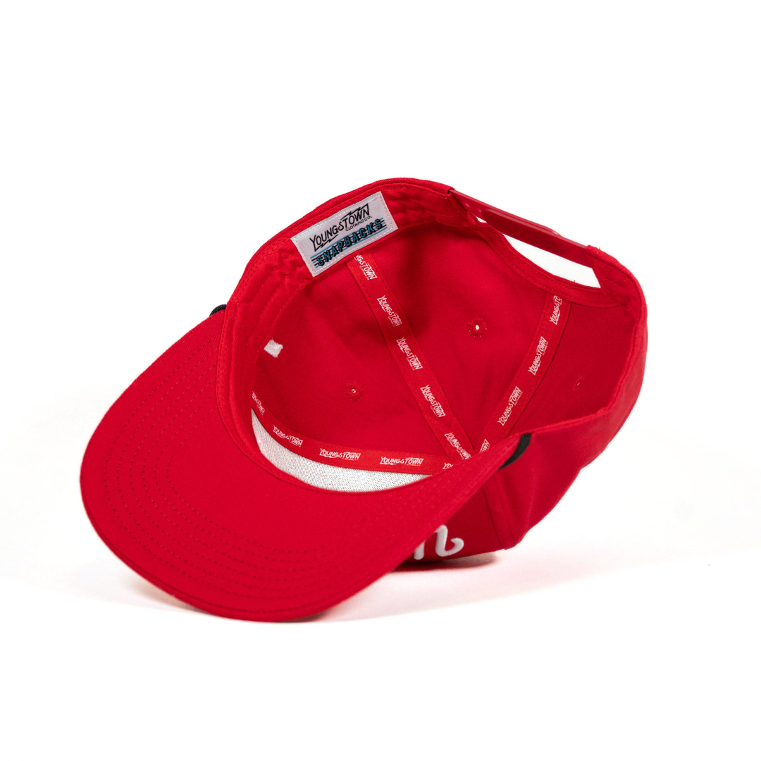 Script Youngstown Snapback hat, view 5 by Youngstown Clothing Co.