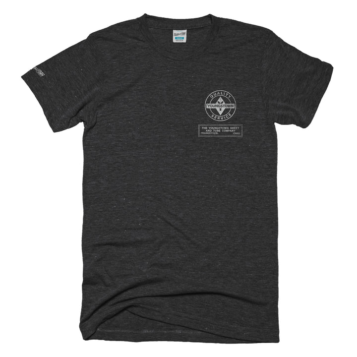 Youngstown Sheet and Tube tee in Heather Black by Youngstown Clothing Co.