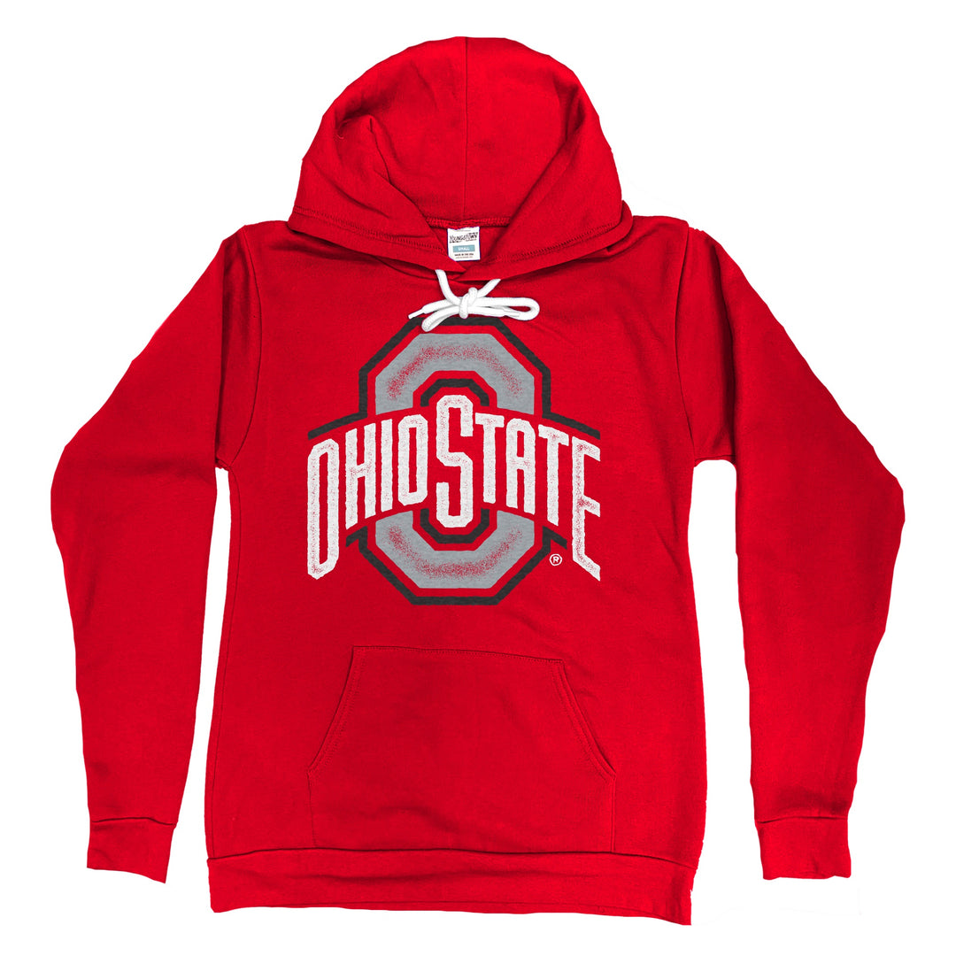 Ohio State Athletic Logo Hoodie (Red) in Red by Youngstown Clothing Co.