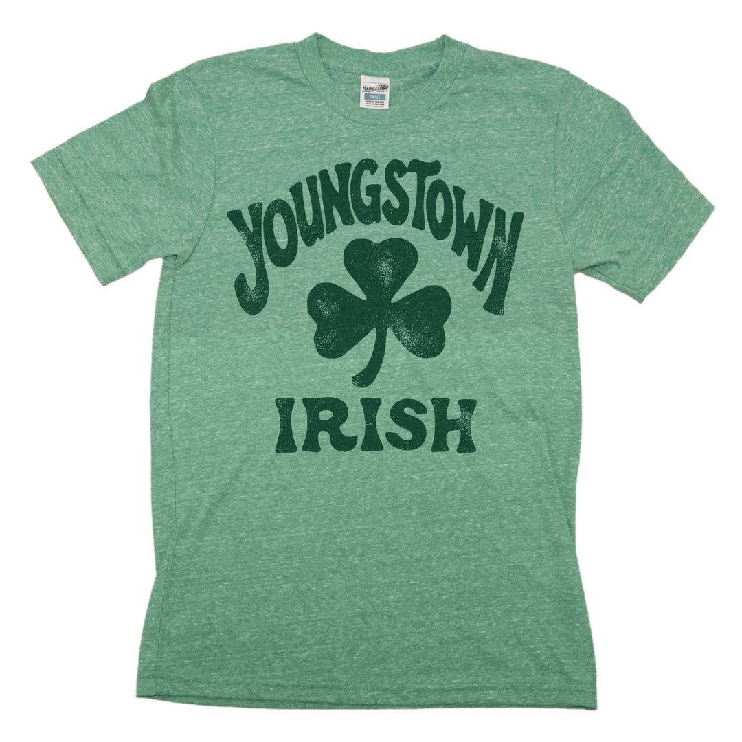 Youngstown Irish (Green) tee in Heather Emerald Green by Youngstown Clothing Co.