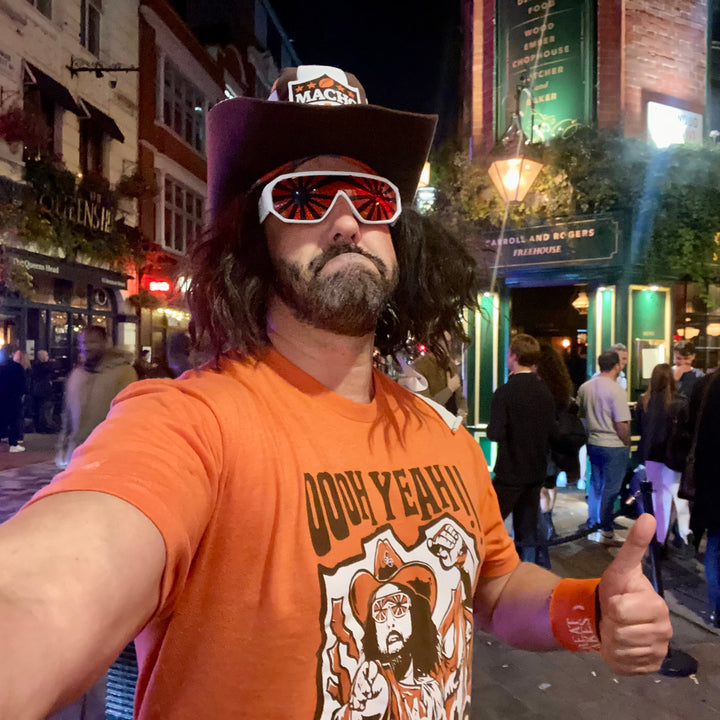 Macho Fan tee, view 2 by Youngstown Clothing Co.