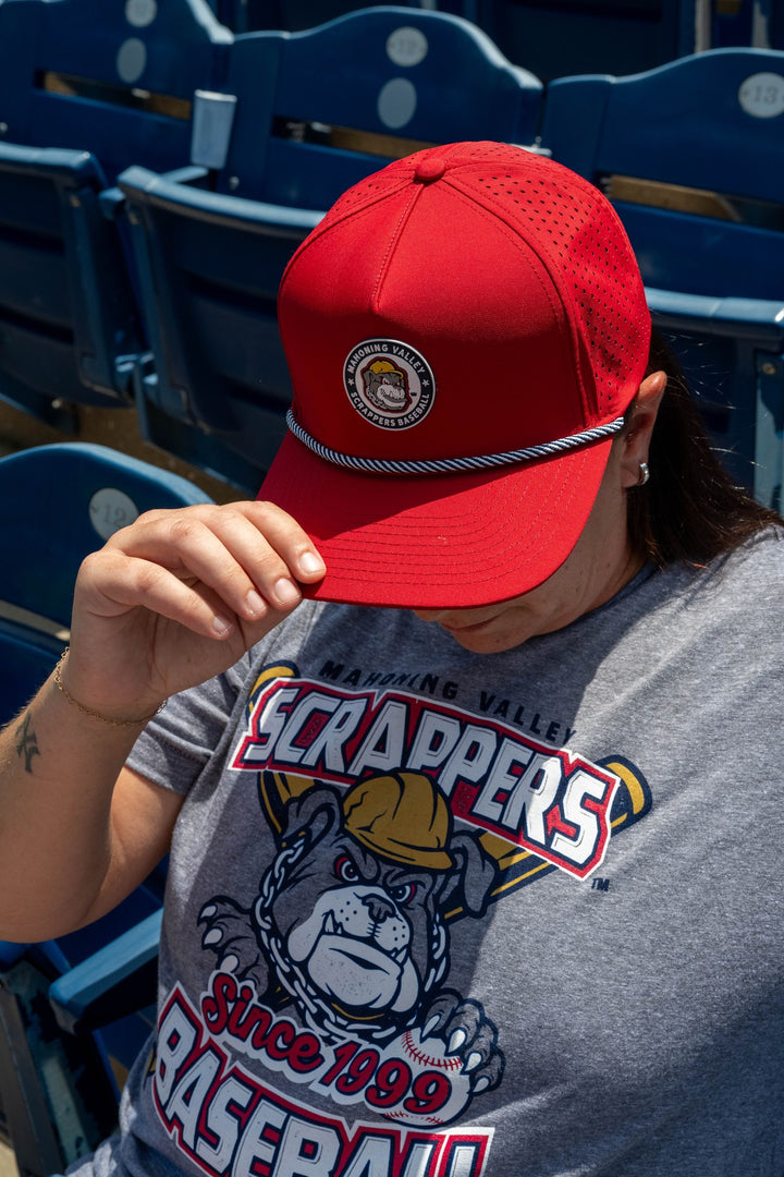 Scrappers Baseball Performance Snapback Hat, view 10 by Youngstown Clothing Co.