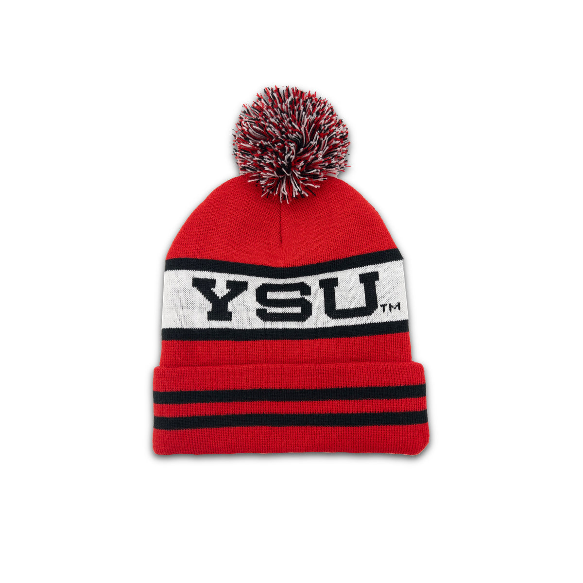 YSU Knit Pom Beanie