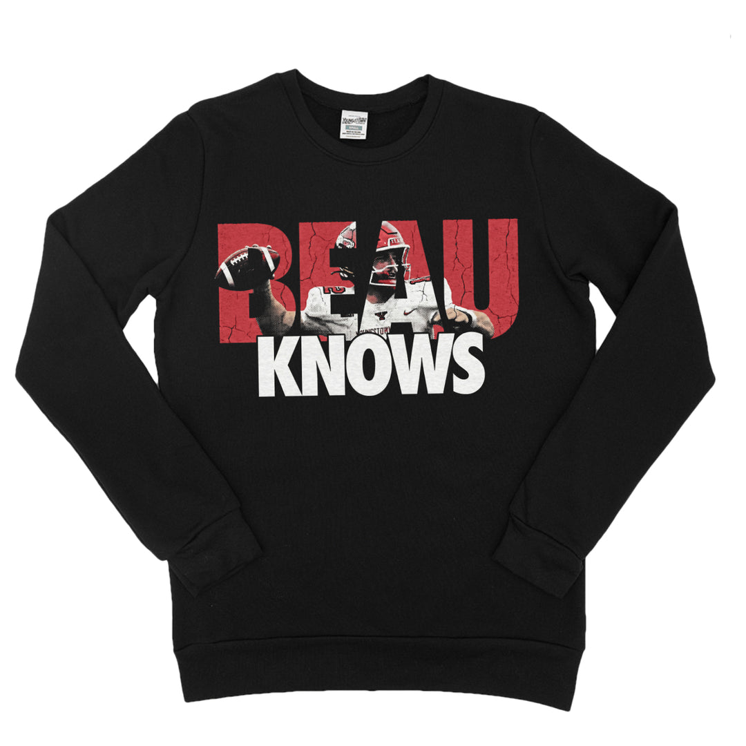 Beau Knows Sweatshirt in Black by Youngstown Clothing Co.