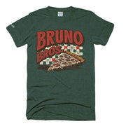 Bruno Brothers | Bruno Bros. Pizza tee in Heather Forest Green by Youngstown Clothing Co.