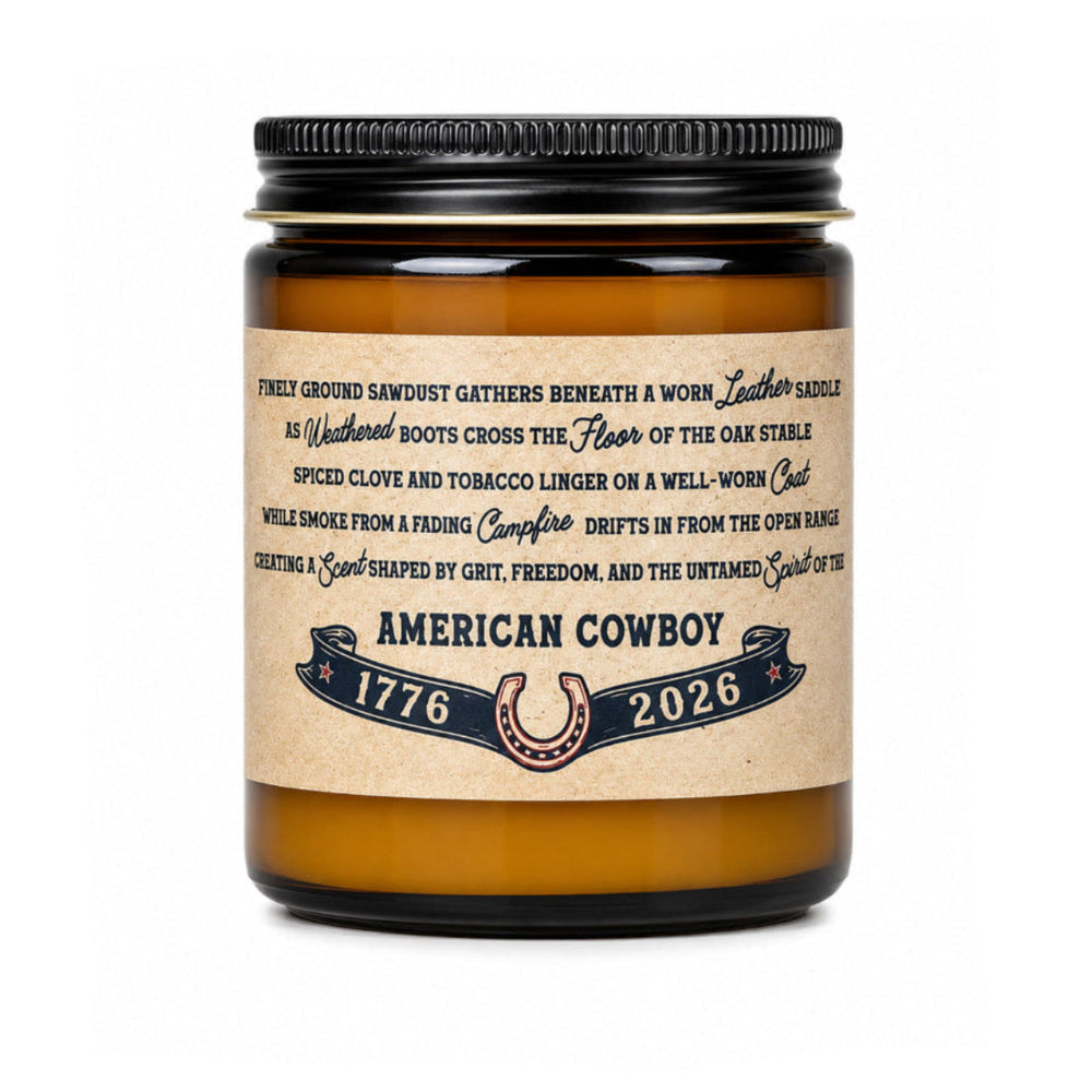 American Cowboy Candle, view 2 by Youngstown Clothing Co.