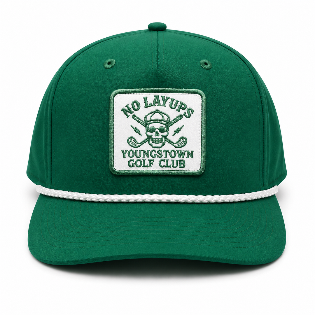 No Layups Golf Snapback Rope Hat by Youngstown Clothing Co.