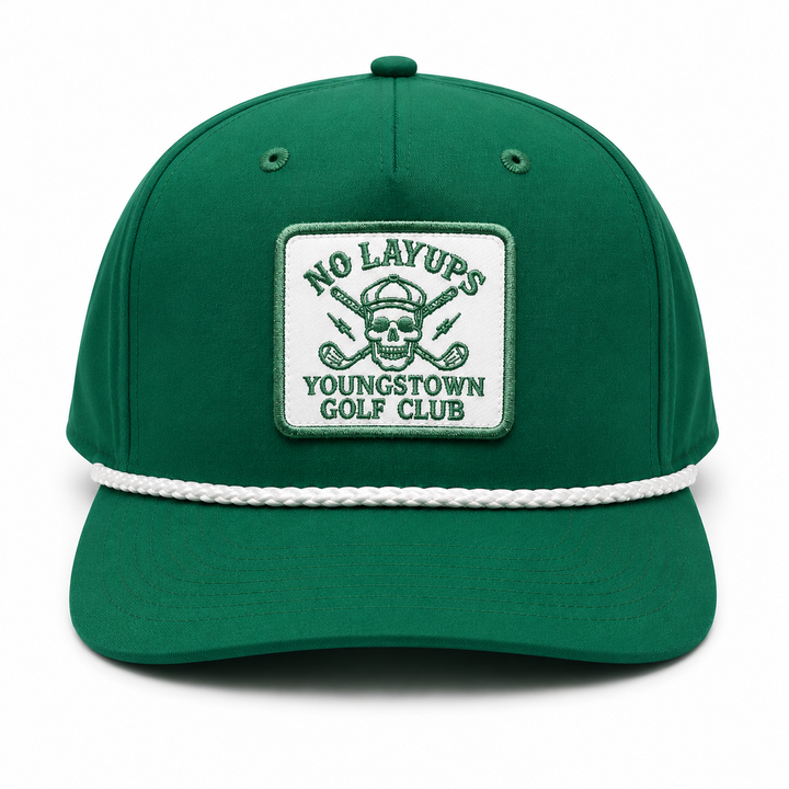 No Layups Golf Snapback Rope Hat by Youngstown Clothing Co.
