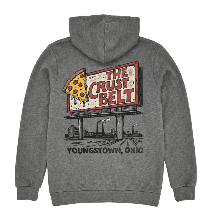 The Crust Belt Hoodie, view 2 by Youngstown Clothing Co.