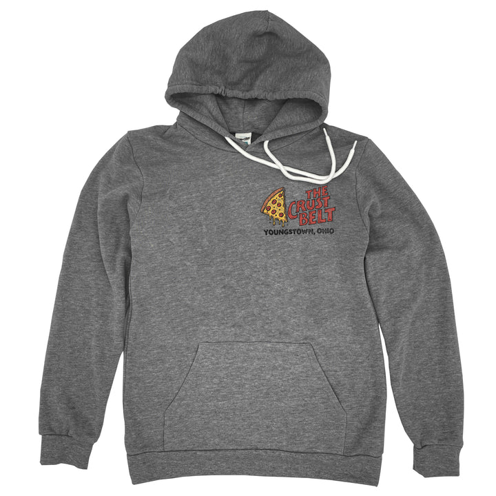 The Crust Belt Hoodie in Heather Charcoal by Youngstown Clothing Co.