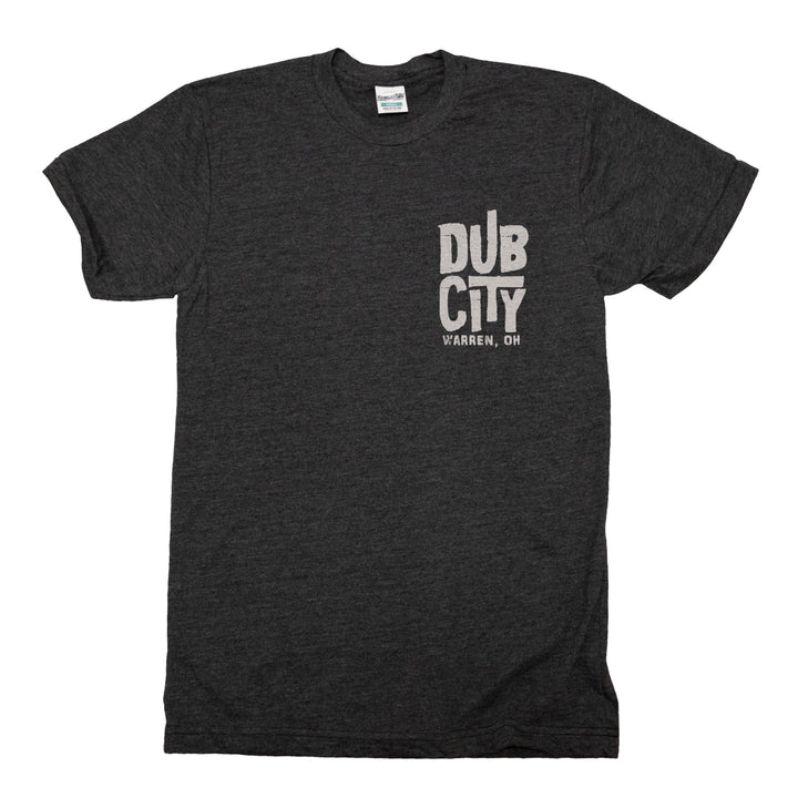 Dub City, Warren Ohio tee in Black by Youngstown Clothing Co.