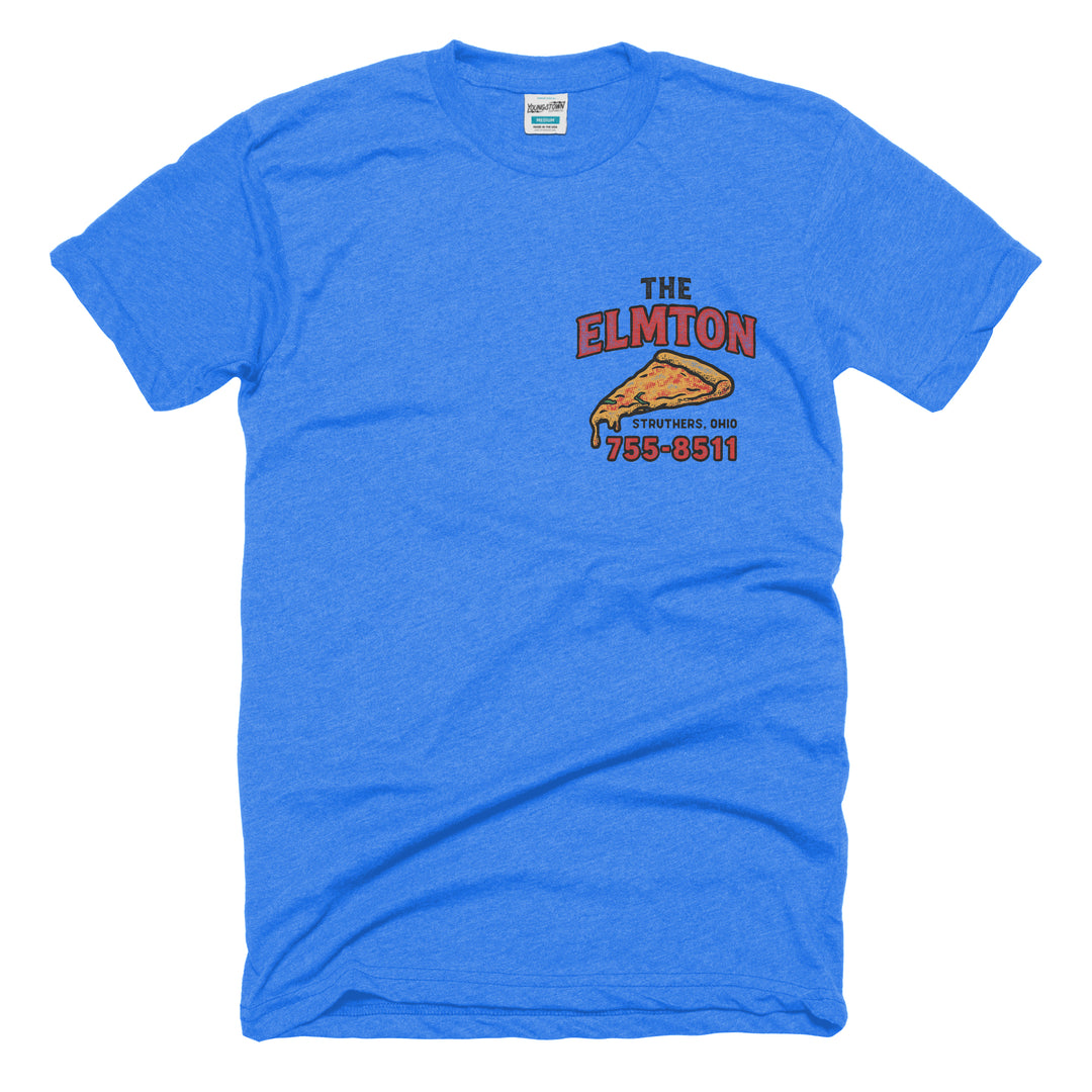 Elmton Broaster House tee in Heather Lake Blue by Youngstown Clothing Co.