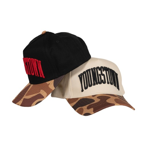 Arched Youngstown Vintage Snapback hat by Youngstown Clothing Co.