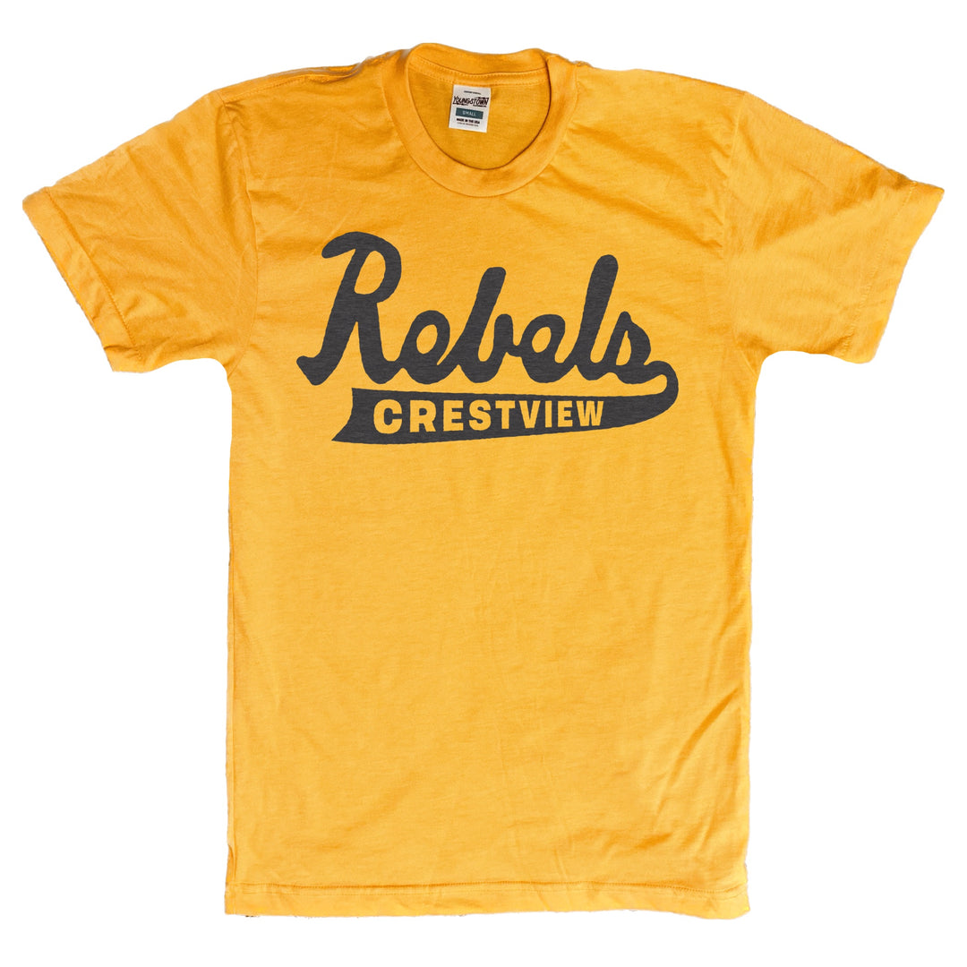 Crestview Rebels tee in Heather Gold by Youngstown Clothing Co.