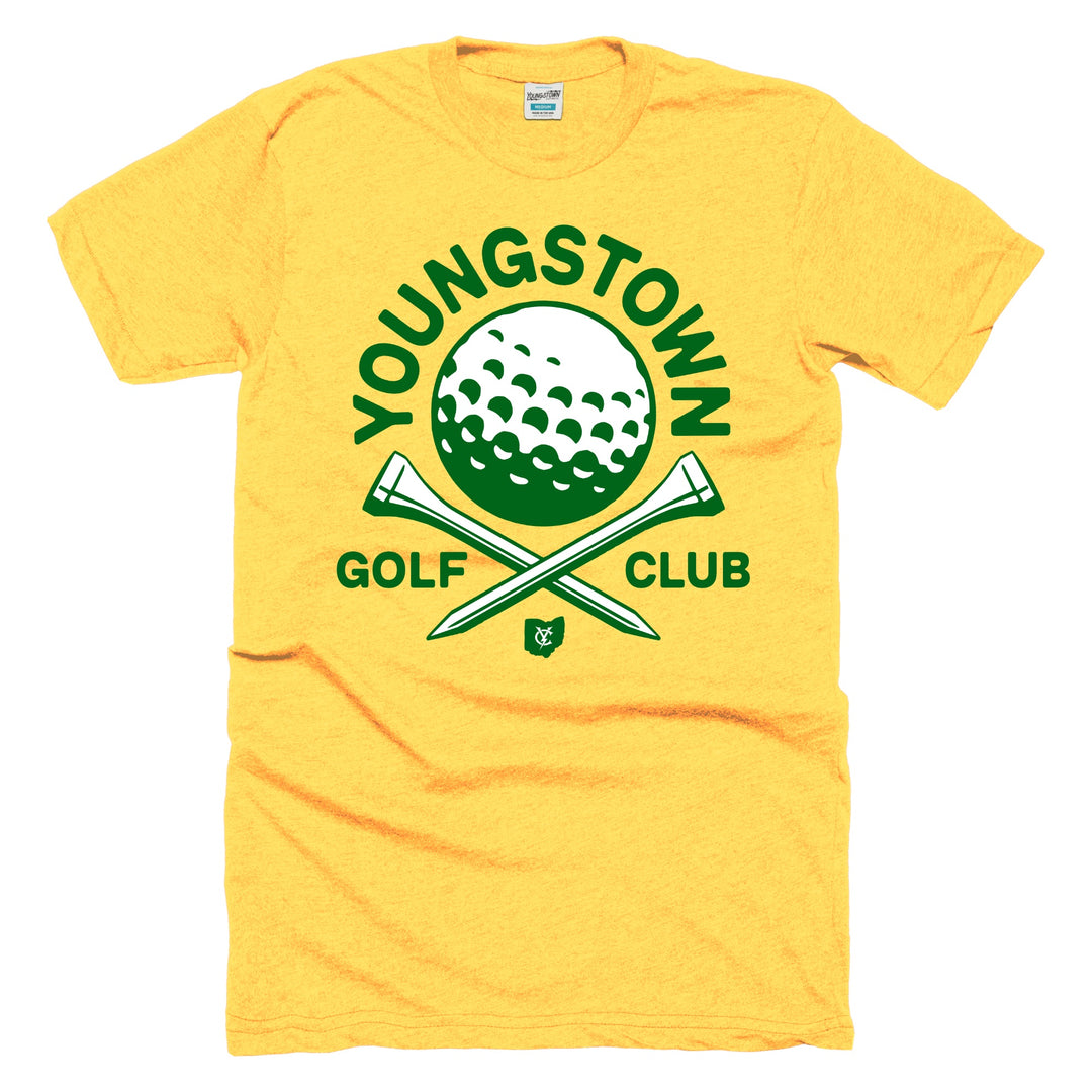 Youngstown Golf Club tee in Heather Gold by Youngstown Clothing Co.