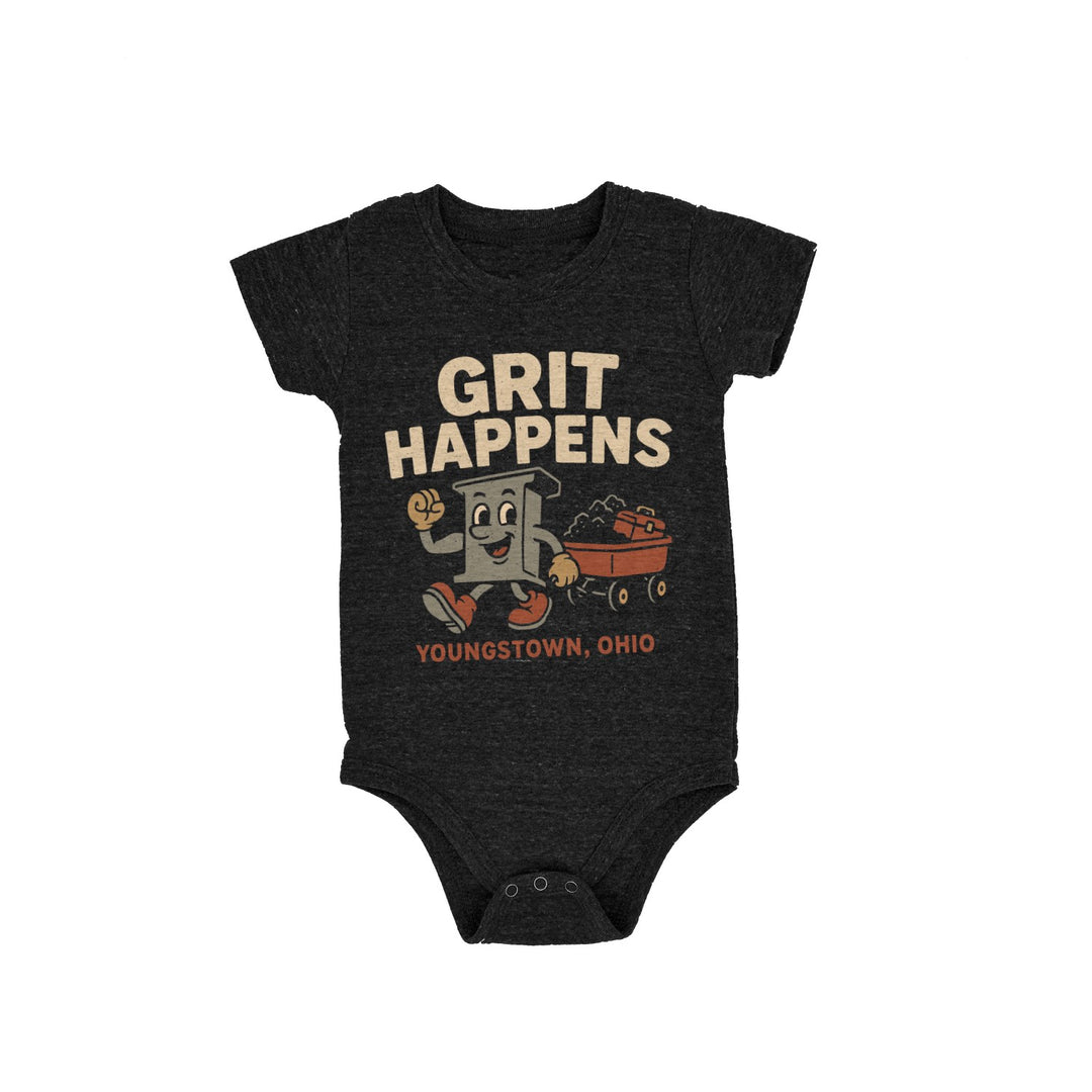 Grit Happens Onesie by Youngstown Clothing Co.