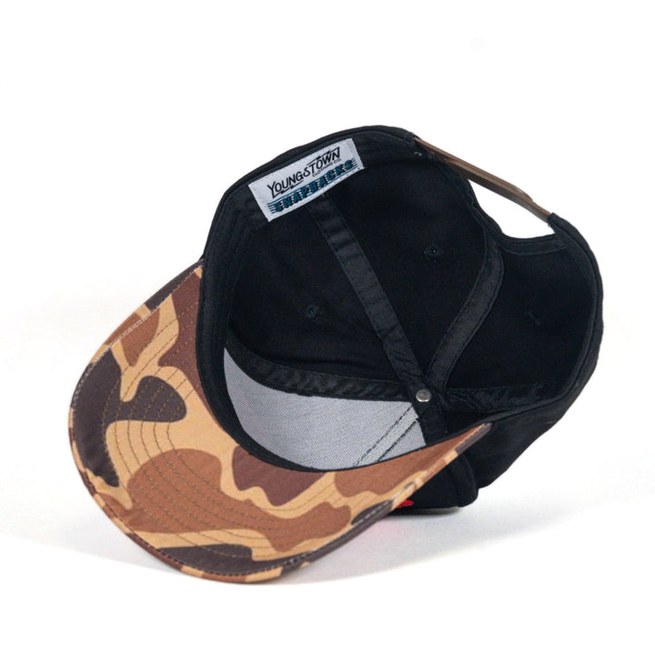 Arched Youngstown Vintage Snapback hat, view 8 by Youngstown Clothing Co.