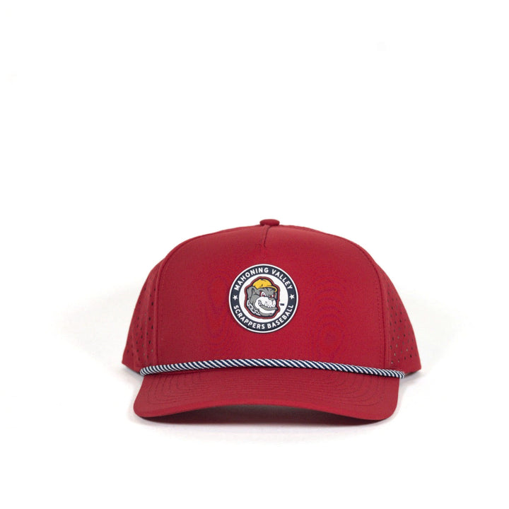Scrappers Baseball Performance Snapback Hat in Cardinal Red by Youngstown Clothing Co.