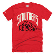 Struthers Vintage Wildcats tee in Heather Red by Youngstown Clothing Co.