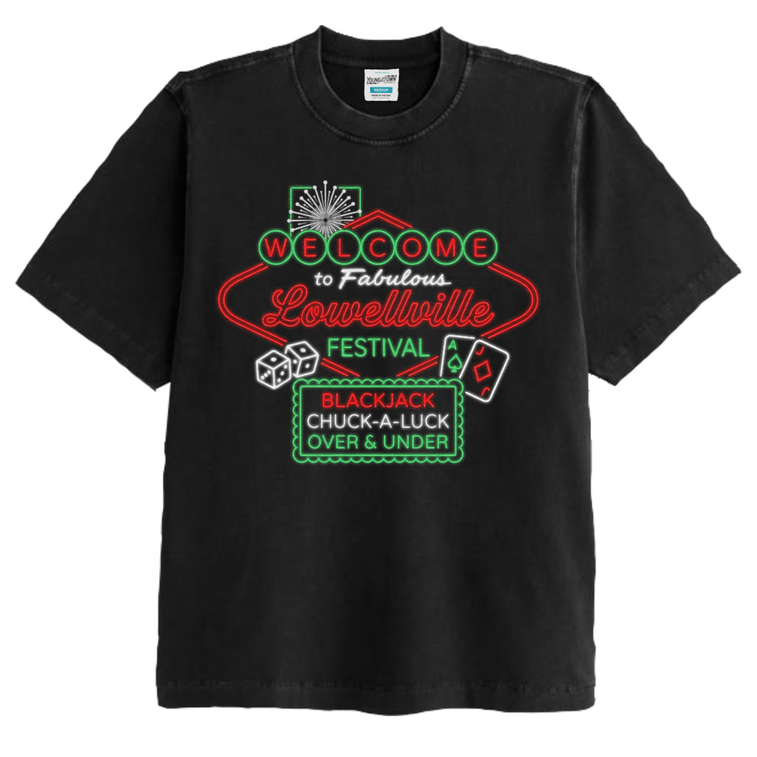 Fabulous Lowellville Fest Heavyweight Tee in Black by Youngstown Clothing Co.