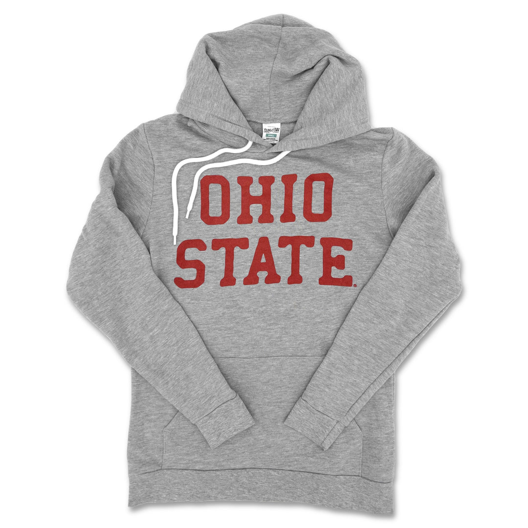 Vintage Ohio State Hoodie in Heather Gray by Youngstown Clothing Co.