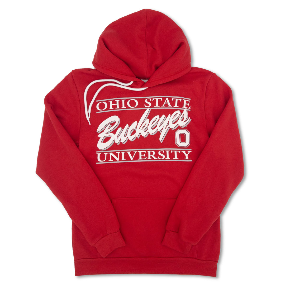 Vintage Ohio State Buckeyes Script Hoodie in Red by Youngstown Clothing Co.