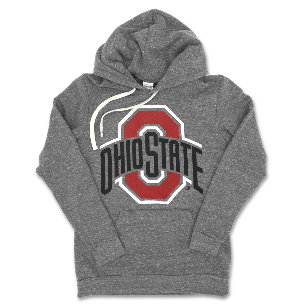 Ohio State Athletic Logo Hoodie (Grey) in Heather Vintage Gray by Youngstown Clothing Co.