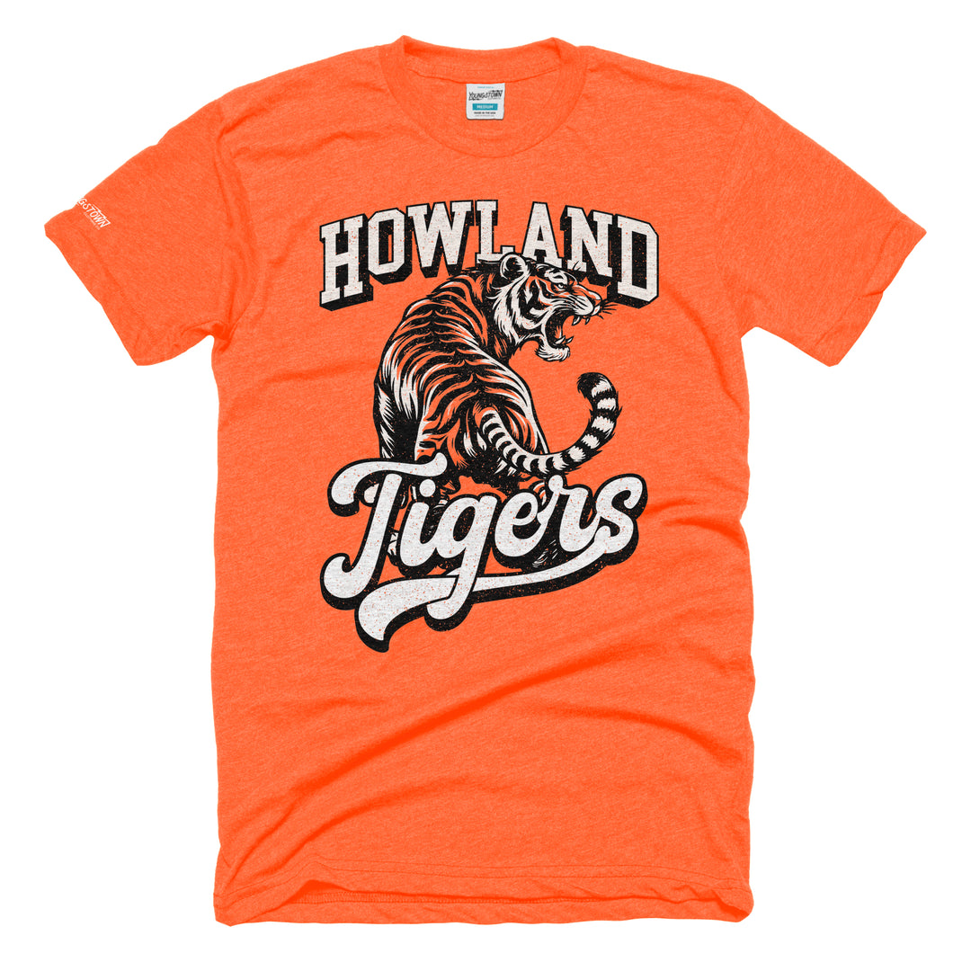Howland Tigers tee in Heather Orange by Youngstown Clothing Co.