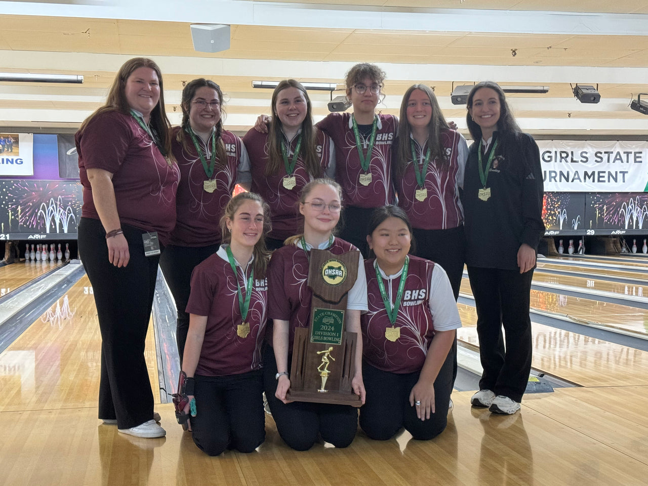 BHS Lady Spartans Bowling State Champions