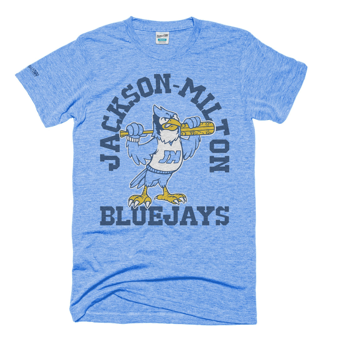 Jackson Milton tee in Heather Light Blue by Youngstown Clothing Co.