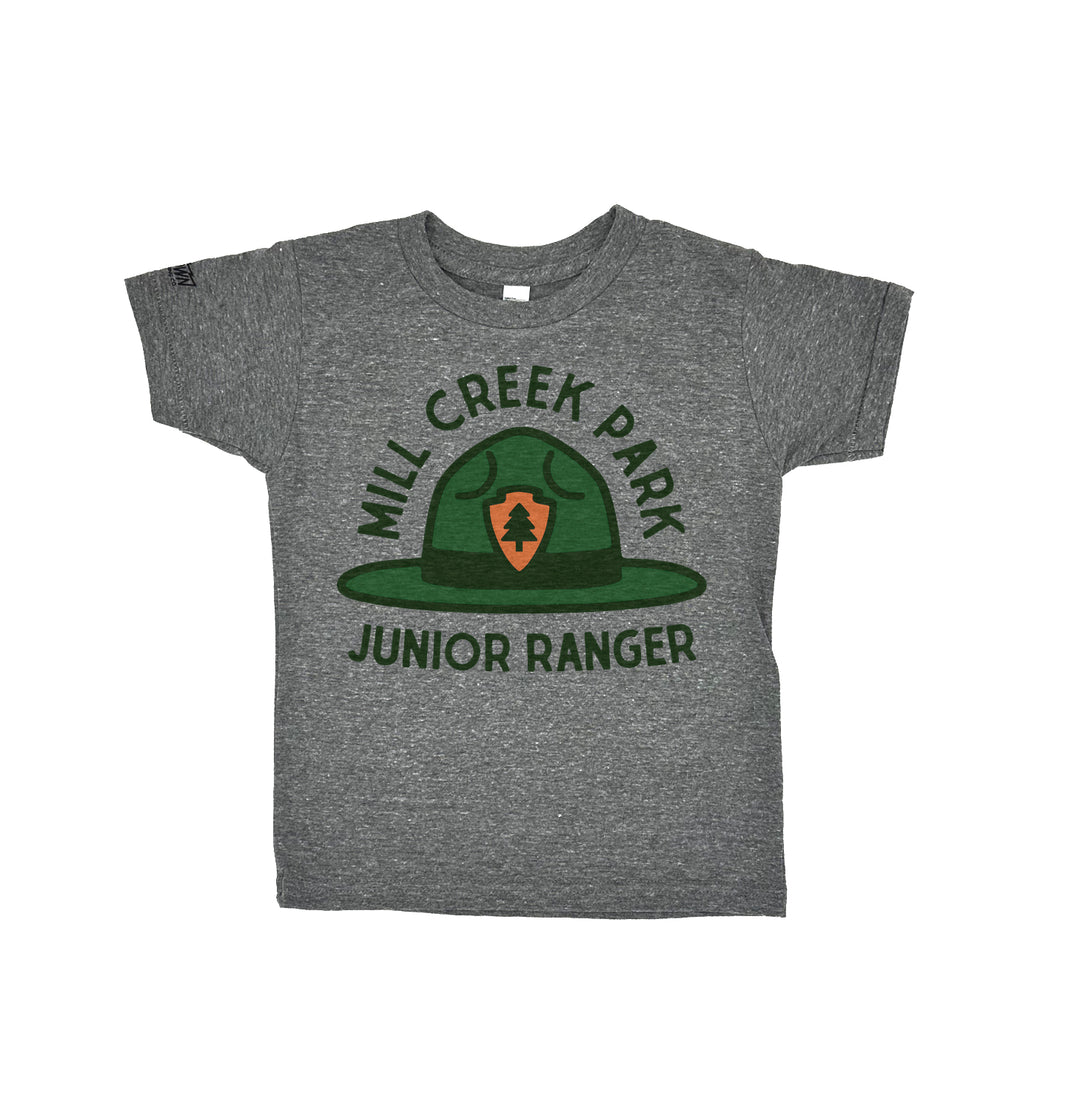 Mill Creek Park JR Ranger Kids kids tee in Heather Gray by Youngstown Clothing Co.