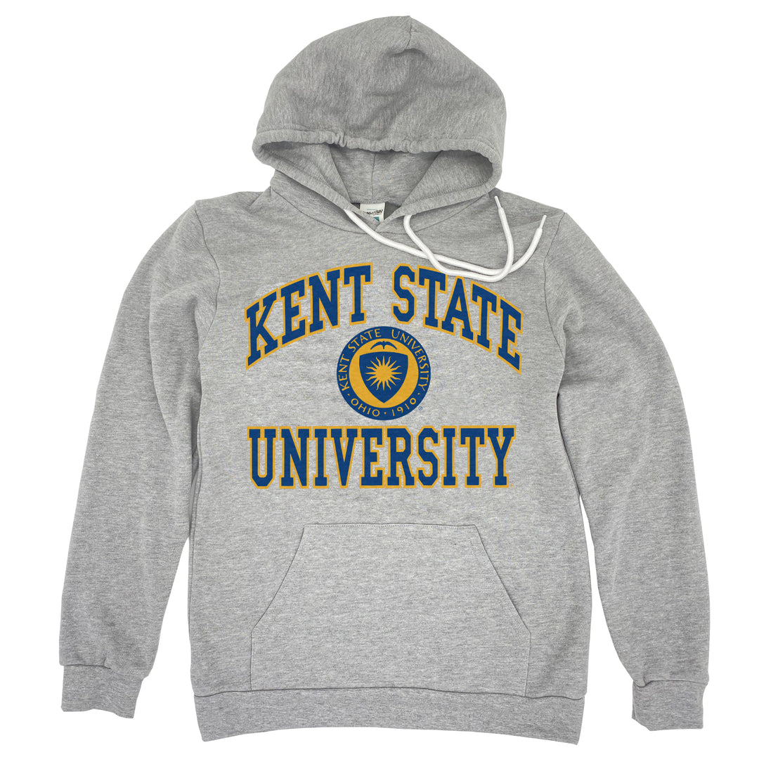 Kent State University Seal Hoodie in Heather Gray by Youngstown Clothing Co.
