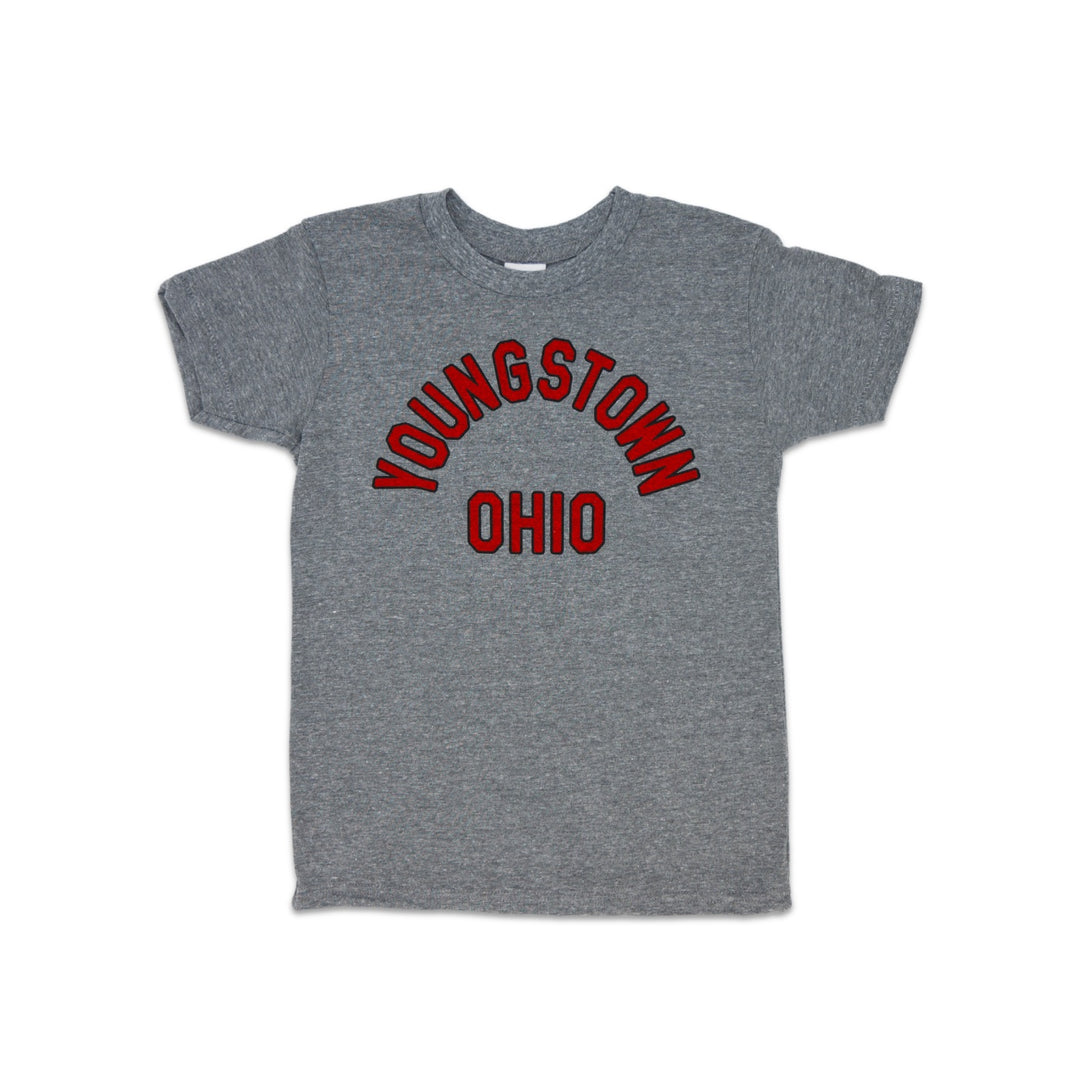Youngstown Ohio Kids kids tee in Heather Gray by Youngstown Clothing Co.