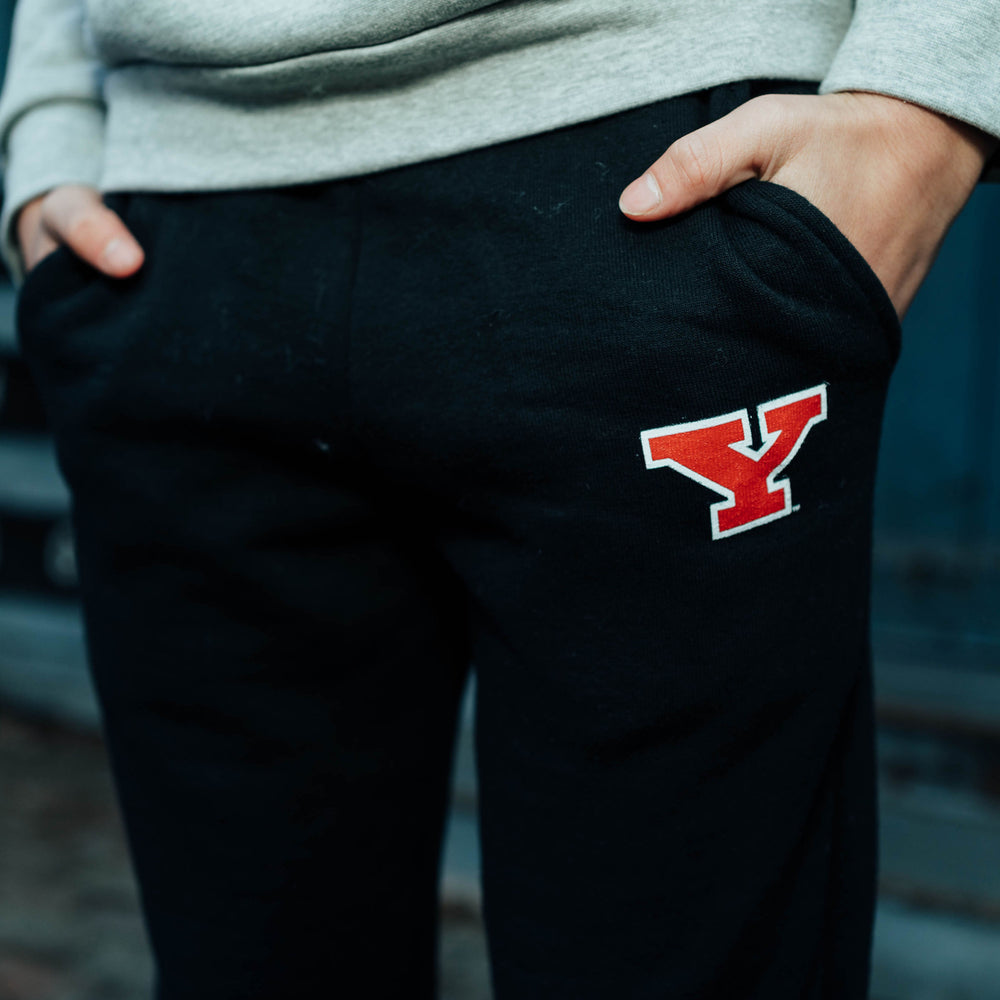 Youngstown State Block Y Jogger Kids sweatpants, view 2 by Youngstown Clothing Co.