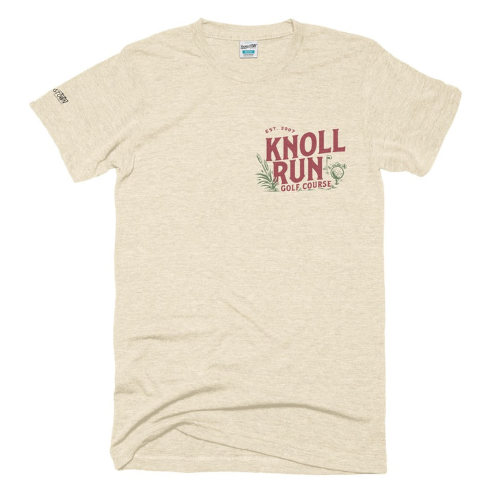 Knoll Run Clubhouse tee in Heather Oatmeal by Youngstown Clothing Co.