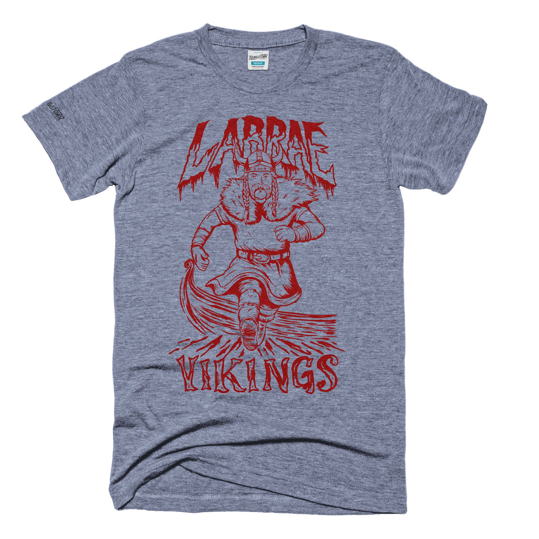 Labrae Vikings tee in Heather Gray by Youngstown Clothing Co.