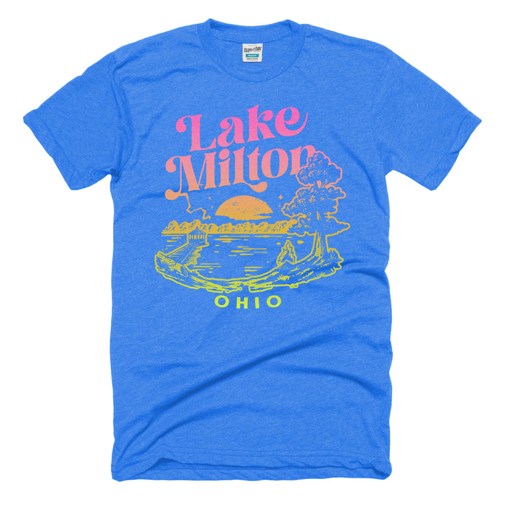 Lake Milton tee in Heather Lake Blue by Youngstown Clothing Co.