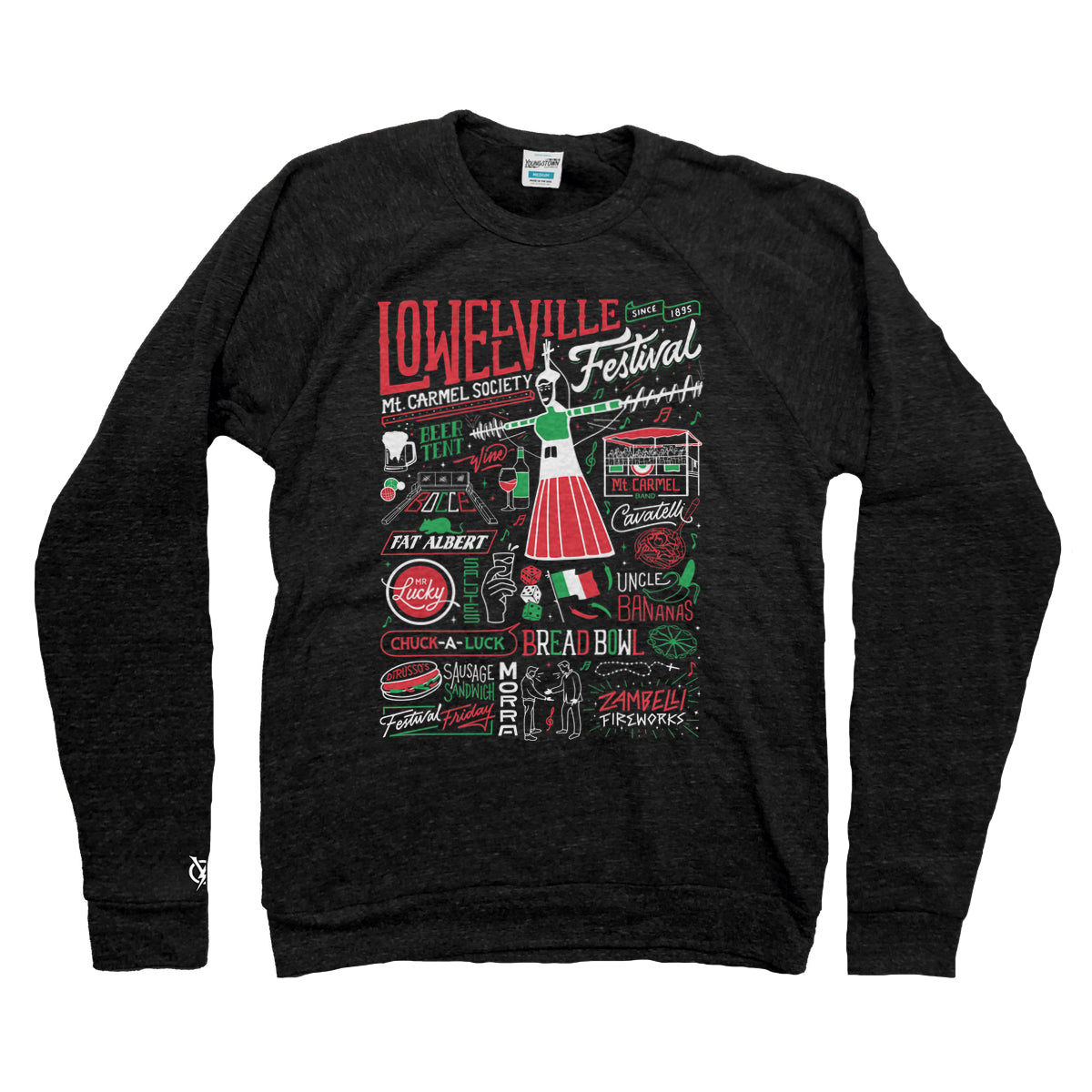 Lowellville Festival Collage Sweatshirt