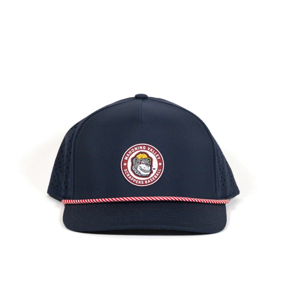 Scrappers Baseball Performance Snapback Hat in Navy by Youngstown Clothing Co.