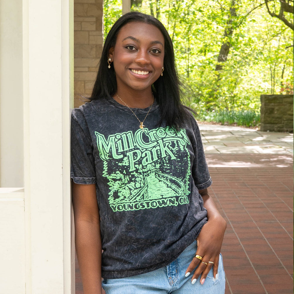 Mill Creek Park Mineral Wash tee, view 2 by Youngstown Clothing Co.