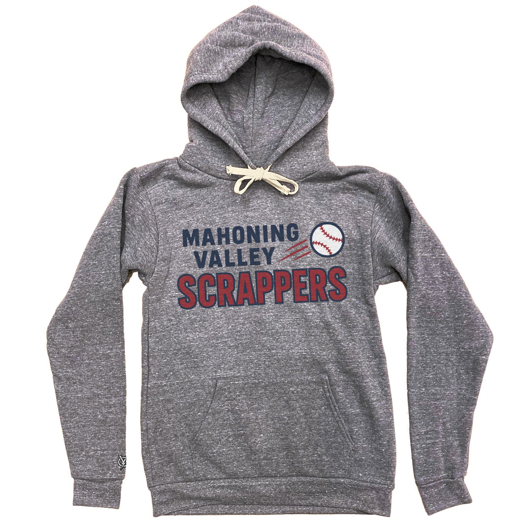 Mahoning Valley Scrappers Hoodie in Heather Vintage Gray by Youngstown Clothing Co.