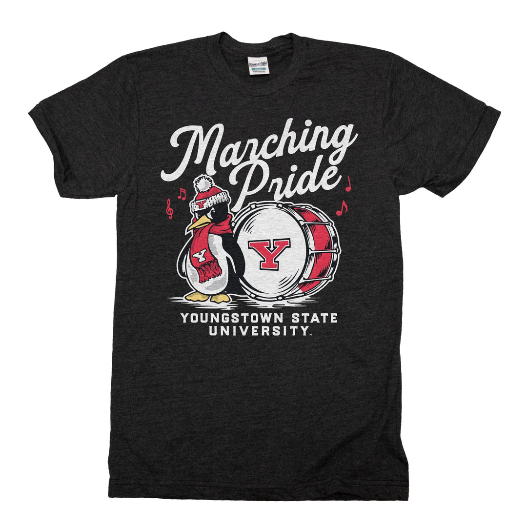 Marching Pride YSU Band tee in Heather Black by Youngstown Clothing Co.