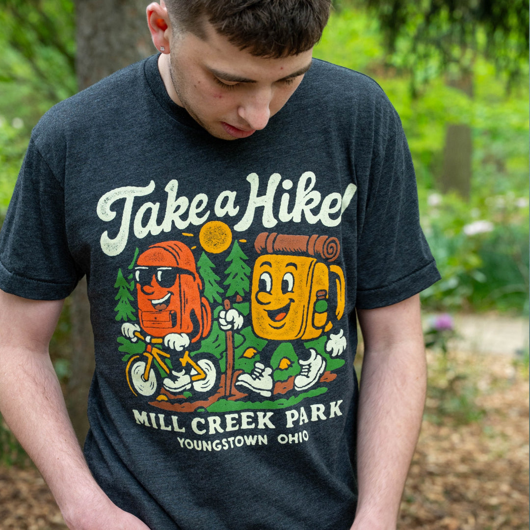 Mill Creek Park Take A Hike tee, view 2 by Youngstown Clothing Co.
