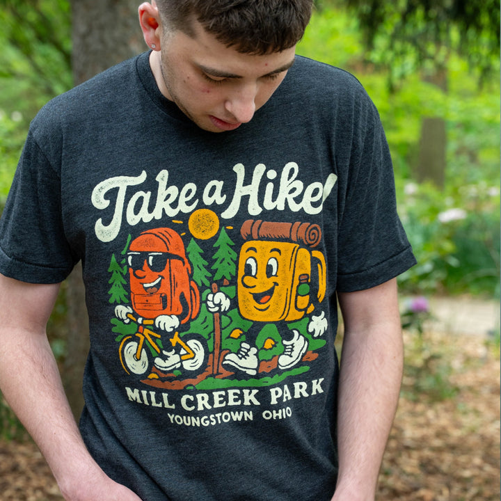 Mill Creek Park Take A Hike tee, view 2 by Youngstown Clothing Co.